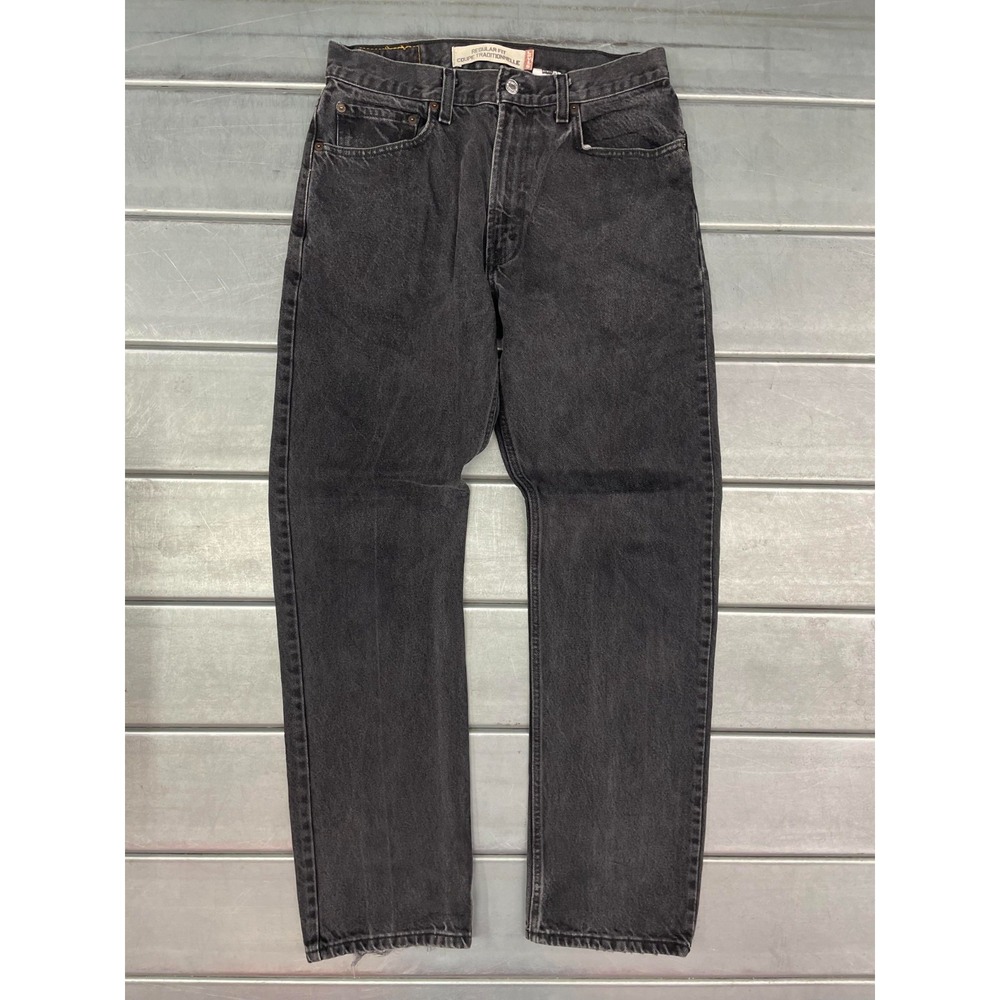 Levis‎ Regular Fit Jeans Mens 30X32 Black Wash Denim Straight Leg